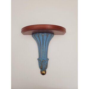 Rustic Floating Half Round Shelf - Semi Circle Wall Mounted - Solid Pine Wooden